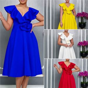 V-Neck <strong>Evening</strong> Bridal and Groom's <strong>Mother</strong> Wedding Attire Dress - Product Image 1