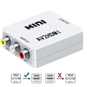 Adaptador de convertidor de <span class=keywords><strong>AUdio</strong></span> y vídeo, 1080P, RCA, AV a HD, <span class=keywords><strong>Full</strong></span> HD, CVBS a HD, MI AV2HD - Product Image 2