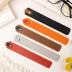 Wholesale PU Leather Soft Colorful <b>Bookmark</b> for Textbooks Concise Fashion Notebook Durable <b>Bookmark</b> Gift for Read Lovers - Product Image 4