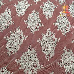 Tissu en dentelle de tulle à cordon en maille 100 % polyester écologique pour mariée, vente en gros, pas cher, largeur 150 cm, <span class=keywords><strong>Xiao</strong></span> <span class=keywords><strong>Mei</strong></span> - Product Image 5