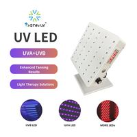 Panneau de source lumineuse UV LED pour bronzage UVA 360-380nm UVB 300-320nm, dimmable 130W, pour cabine de bronzage et salon de beauté