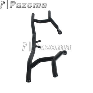 Protector de motor de jaula de barra de choque de clavija de carretera negra para motocicleta Harley Touring FLH FLTR 2014-2025 - Product Image 2