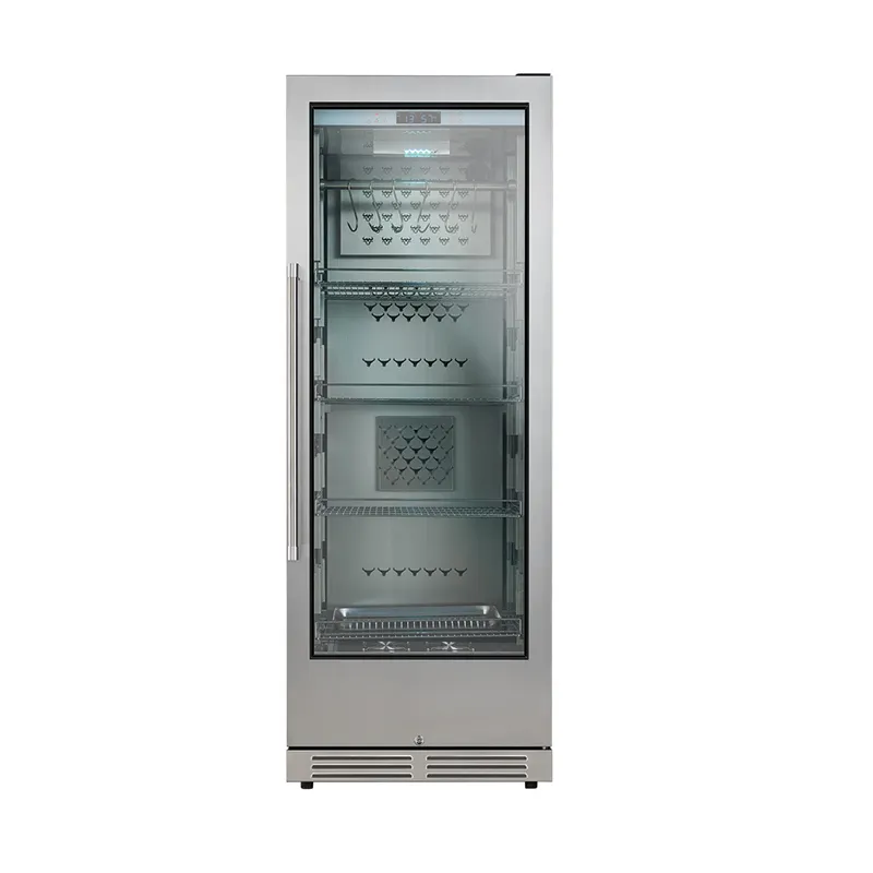 Stainless Steel Smart Wet Ager Refrigerated Meat Food Display Dry Aging Cabinet For Home