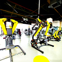 Machine de presse pectorale commerciale réglable pour position assise, équipement complet d'entraînement de force pour studio de fitness commercial