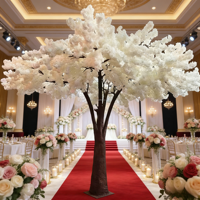 Neuer Bestseller Japanischer Sakura-Baum Maßgefertigte Rosa Kirschblüten Künstliche Umweltfreundliche Seiden-Plastik-Blumen für Hochzeit Abschluss Zuhause