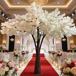 Nouveau best-seller : Arbre de <span class=keywords><strong>cerisier</strong></span> japonais Sakura personnalisé, fleurs de <span class=keywords><strong>cerisier</strong></span> roses artificielles, écologiques, en soie et plastique, pour mariage, remise de diplôme, décoration intérieure - Product Image 1