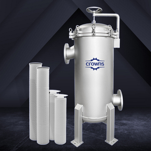 Công nghiệp lọc nước máy móc xử lý nước 10 20 30 40 inch thép không gỉ lưu lượng lớn Cartridge Lọc nhà ở - Product Image 1