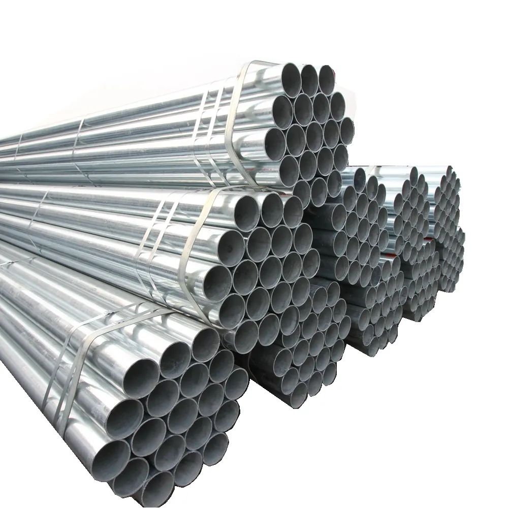 China hot sale 114mm powder coated 18 gauge thick round galvanized steel pipe for building