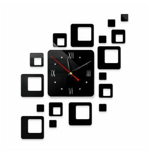 3D moderne auto-adhésif acrylique miroir <span class=keywords><strong>horloge</strong></span> murale bricolage autocollant <span class=keywords><strong>horloge</strong></span> pour la décoration de la maison - Product Image 2