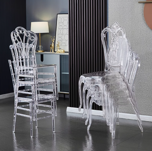 เก้าอี้นโปเลียนเลียน Chiavari คริสตัลใสเก้าอี้อะคริลิคพลาสติกสำหรับจัดเลี้ยงงานแต่งงาน - Product Image 5
