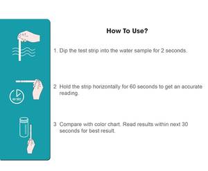 Kits de bandelettes de test de qualité de l'eau au sélénium Testeur d'eau en plastique manuel pour appareil d'examen de l'acuité visuelle de l'eau dure - Product Image 5