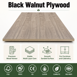 Pannello di compensato 4x8 con rivestimento in noce nero, spessore 18 <span class=keywords><strong>mm</strong></span>, 58 pollici, compensato decorativo BWR da 10 <span class=keywords><strong>mm</strong></span> - Product Image 5