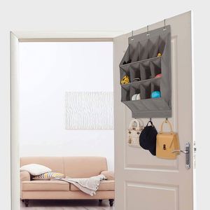Over the Door <b>Shoe</b> Organizer Hanging <b>Shoe</b> Organizer Wall <b>Shoe</b> Organizer Grey 12-Pocket - Product Image 5