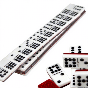 Juego de Dominó Acrílico de Dos Tonos, Doble Seis 6 Nueve, con Bloques de Dominó de Diferentes Tamaños para Juegos de Mesa de Casino - Product Image 5