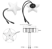 Lumières de Noël créatives en forme d'étoile, 24V UCS2903, module LED RGB à pixels, lumières de fête en extérieur pour la décoration de festivals et de mariages