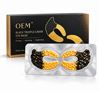 Masque Contour des Yeux Hydrogel Papillon OEM Marque Privée 24K Or Caviar Algues Marines Anti-Rides