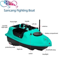 Télécommandé 5200mAh 12000mAh nouvelle mise à niveau pilote automatique Navigation automatique 3 trémies 16 Points de positionnement GPS bateau d'appât de pêche
