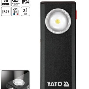 YATO Back <b>Clip</b> Lithium Battery Work Light 5W LED IPX4 Outdoor Camping Repair Light YT-08556 - Product Image 2