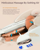 Fauteuil de massage professionnel 6D ultra-puissant pour le corps entier avec pétrissage profond des mains et des bras, divers modes de massage, fonction zéro gravité - Direct Usine