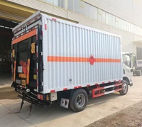 Camión de Carga para Mercancías Peligrosas JAC JMC FOTON HOWO, Camión Caja para Transporte de Líquidos Inflamables y Explosivos de 4.15m