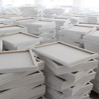Prix de gros, fournitures d'art 16x20 pouces, bois de pin, toile de coton, taille personnalisée, planche de toile tendue pour la peinture