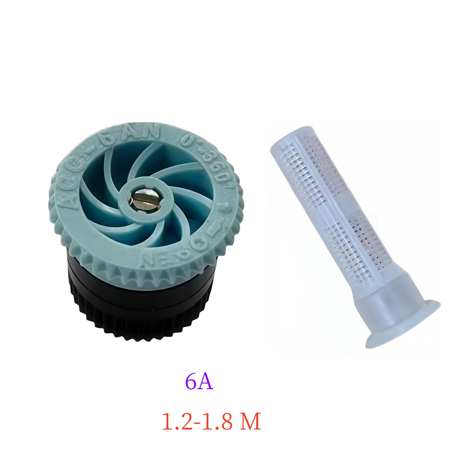 blue 6A ( radius 1.2-1.8 M)