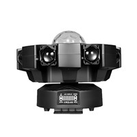 Projecteur LED RGBW à tête mobile avec télécommande, effet boule magique à huit bras, faisceau géant Kong, lumière d'ambiance rotative pour KTV, bars et éclairage de scène