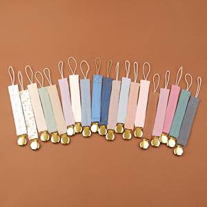 Cadena de algodón de pana para suavizar la lengüeta del chupete, soporte para chupete, mordedor de tela sin BPA, clip anticaída para chupete, productos. - Product Image 1