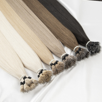 Extensiones de Cabello Humano Remy Ruso Teñido Leshine con Punta Nano Pre-adherida y Doble Trama a Máquina