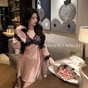 เวสต์ ชิ, ชุดนอนผ้าไหมน้ำแข็งสีม่วงเซ็กซี่สำหรับผู้หญิง, สไตล์ใหม่ปี 2025, ชุดนอนสายเดี่ยวฤดูร้อนระดับไฮเอนด์, สไตล์บริสุทธิ์และเย้ายวน - Product Image 2