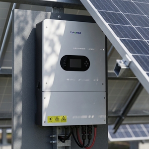 สินค้ามาใหม่ IP65 โซลาร์เซลล์ 6KW 8KW 10KW ไฮบริด ออน/ออฟกริด ระบบ MPPT คู่ 500VDC แบตเตอรี่ลิเธียมไอออนสำหรับบ้าน แบบเฟสเดียวและแบบแยกเฟส - Product Image 4