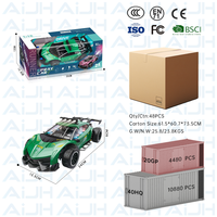 Voiture RC de course AiJH avec lumières éclatantes, véhicule électrique télécommandé pour enfants