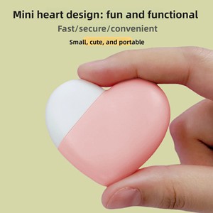 Mini rasoir à <span class=keywords><strong>sourcils</strong></span> design cœur tendance, outil de dermaplaning facial portable et indolore, <span class=keywords><strong>tondeuse</strong></span> à <span class=keywords><strong>sourcils</strong></span> de précision en acier inoxydable - Product Image 2