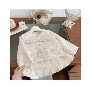 Nueva Ropa de Primavera para Niñas, Conjunto de Falda Plisada y Camiseta de Manga Larga para Niñas de 90-140 cm, Ropa para Hermanas - Product Image 1