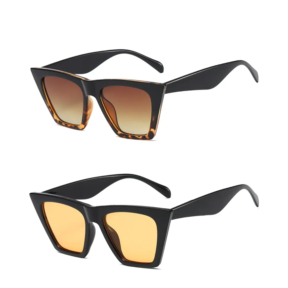 Total glasses China to USA Canada Cateye Designer Sunglasses Women 2023 Personality Triangle Sun Glasses Gafas De Sol