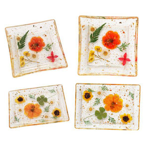 YS 3D diamant amour coeur plaque résine moules pour bricolage artisanat carré plat assiette cendrier bol plâtre moule décoration Art fournitures - Product Image 3