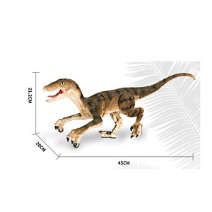 HPD-dinosaurios de juguete de simulación de cinco vías para niños, 2,4G, Control remoto por Radio, eléctrico, con sonido de luces - Product Image 3