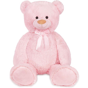 Oso de Peluche de Pelo Largo y Suave, 40 Pulgadas (100 cm), Color Rosa, Juguete de Peluche, Animal de Peluche, Juguete de Peluche al por Mayor, Oso de Peluche XXL - Product Image 1