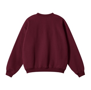 Maglione in pile di cotone 100% di lusso a girocollo con logo stampato personalizzato <span class=keywords><strong>felpe</strong></span> spesse stile oversize - Product Image 1