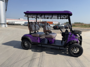 Carrito de Golf Eléctrico de 4 Ruedas y 4 Plazas, Elevado con Carcasa, Buggy Todoterreno con Batería, Llantas Personalizadas y Neumáticos Grandes para Resort o <span class=keywords><strong>Club</strong></span> - Product Image 2