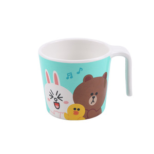 Line Friends Melamine Kids Tableware Set Cartoon Design Bpa Free Food Grade Dinner Tray With Bowl Cup Spoon Fork - Product Image 3
