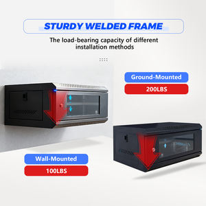 Op maat gemaakte 4U 6U 9U 42U stalen metalen serverkast netwerk rack wandmontage 19 inch CCTV-apparaat DVR RACK netwerk datacenters - Product Image 5