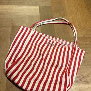 Summer New Fashion Large Capacity Ladies Canvas Beach Handbag Striped Cotton Shopping Tote Bag - Product Image 2
