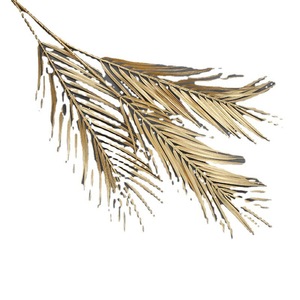 Hojas Artificiales Modernas <span class=keywords><strong>de</strong></span> Eucalipto y Ginkgo Doradas, Ramo Decorativo <span class=keywords><strong>para</strong></span> Navidad y Año Nuevo, Uso Interior/Exterior, Venta al Por Mayor - Product Image 5