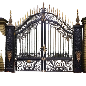 Porte classique européenne en fer forgé <span class=keywords><strong>avec</strong></span> intégration de la crête familiale - Product Image 5