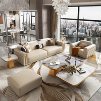 Canapé modulaire en cuir de luxe KENVY 1-4 places pour hôtel, villa, appartement et bureau à domicile