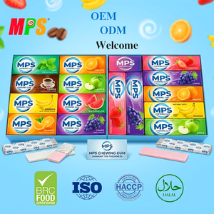 <span class=keywords><strong>Chewing</strong></span>-<span class=keywords><strong>gum</strong></span> fruité halal prêt pour le marché européen, formule à fort volume de vente pour les marques mondiales (OEM/ODM) - Product Image 1