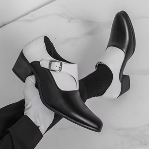 Zapatos Oxford de cuero genuino de alta gama, estilo británico, formales para negocios, con cordones, para hombre, con punta en pico, hechos a mano, Evergreen. - Product Image 6