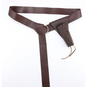 Ensemble d'accessoires de costume en cuir médiéval pour cosplay médiéval, ceinture, sacoche, protège-bras, étui à fléchettes médiéval - Product Image 3