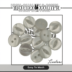 Botones de Resina Plástica Lavables de Alta Calidad TCE, Base Blanca, para Camisas, 9mm-20mm, 2 Agujeros, Material de Costura, Suministro de Fábrica - Product Image 3